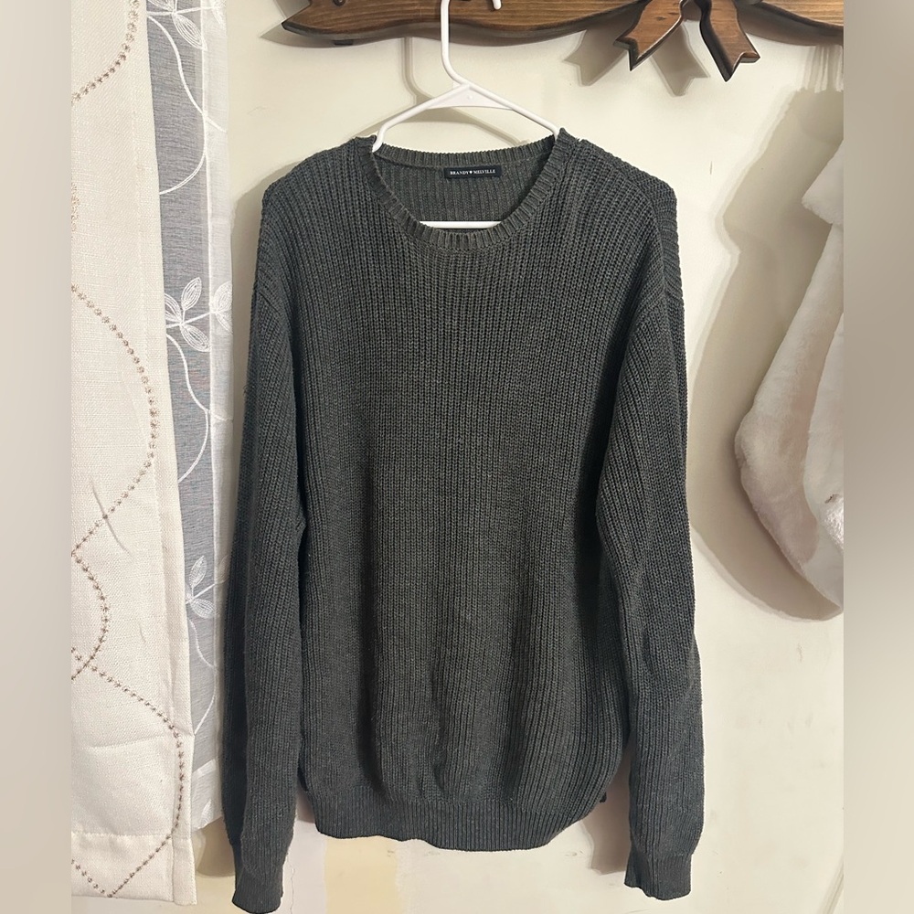 Brandy Melville - Charcoal knit sweater OS